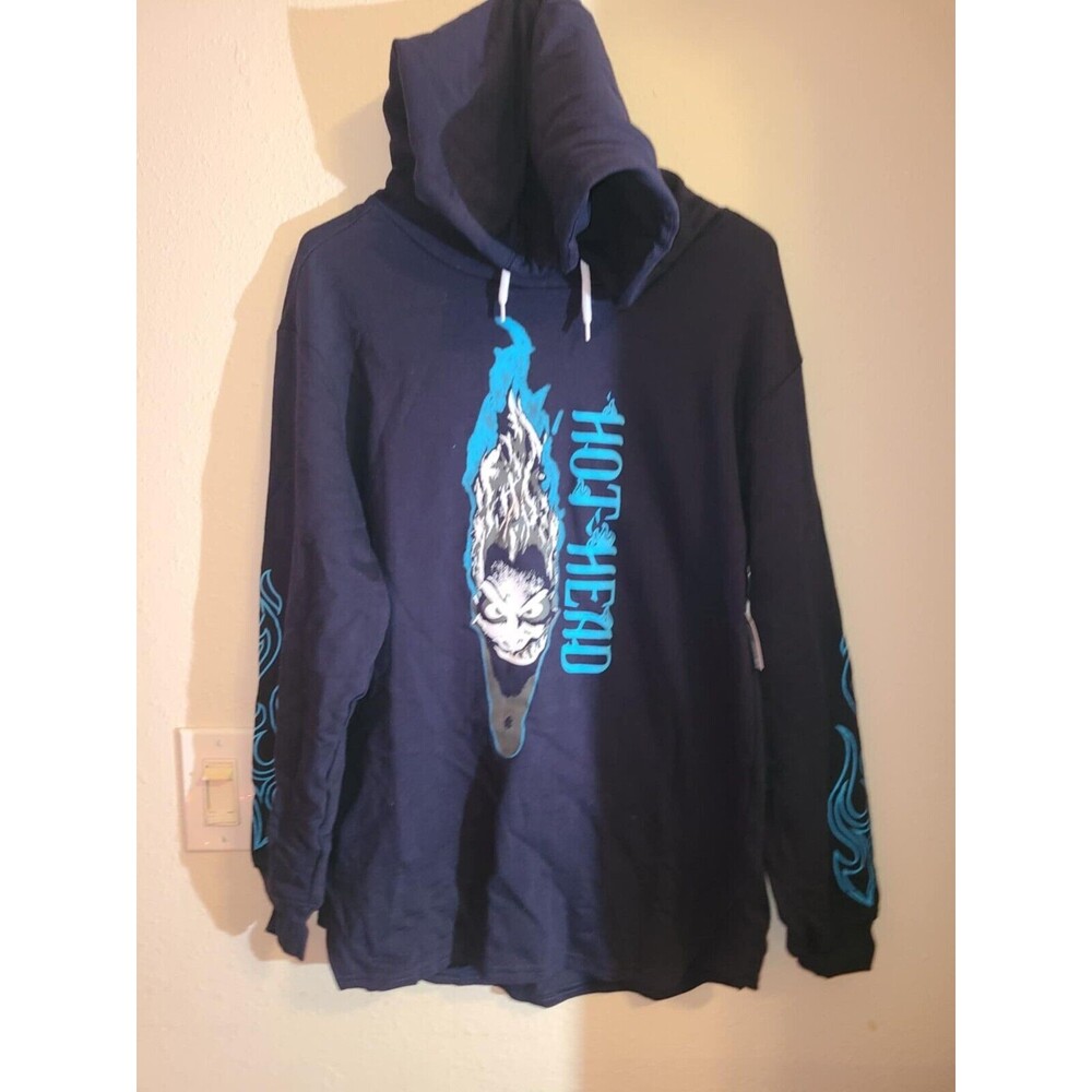 Disney Store Hades Villains Pullover Hoodie Sweatshirt Adults Hercules Small New